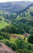 Cragg Vale overview in Summer