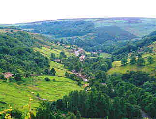 View of Cragg valley in Spring