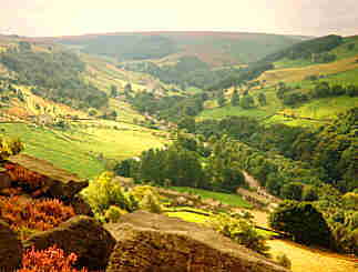 A view over Cragg Vale in Autumn